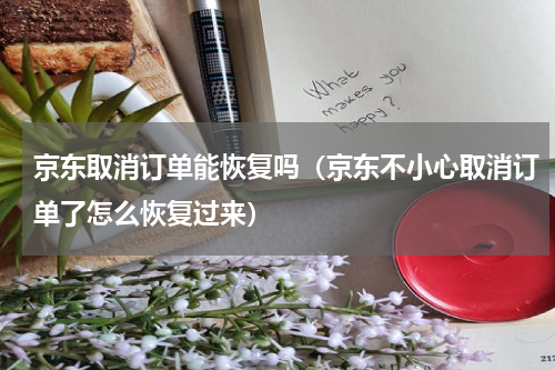 京东取消订单能恢复吗（京东不小心取消订单了怎么恢复过来）