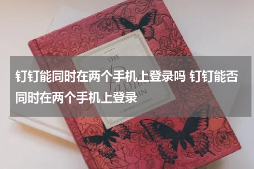 钉钉能同时在两个手机上登录吗 钉钉能否同时在两个手机上登录