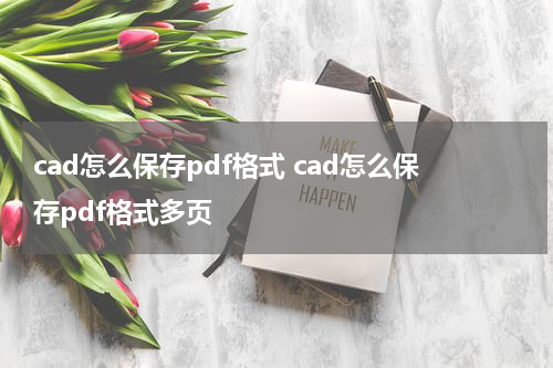cad怎么保存pdf格式 cad怎么保存pdf格式多页