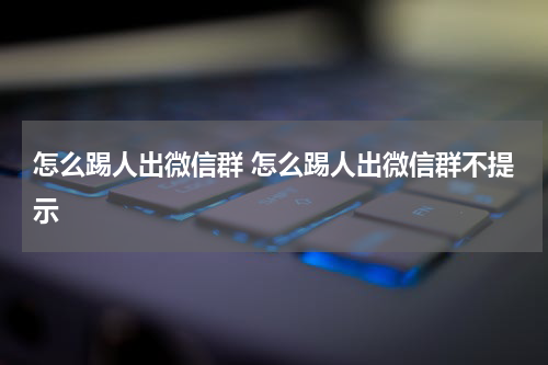 怎么踢人出微信群 怎么踢人出微信群不提示