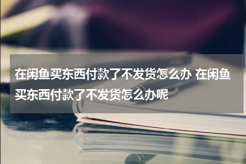 在闲鱼买东西付款了不发货怎么办 在闲鱼买东西付款了不发货怎么办呢