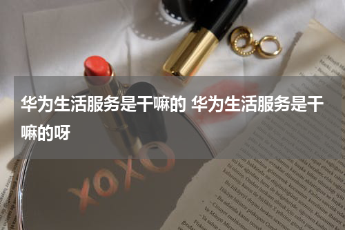 华为生活服务是干嘛的 华为生活服务是干嘛的呀