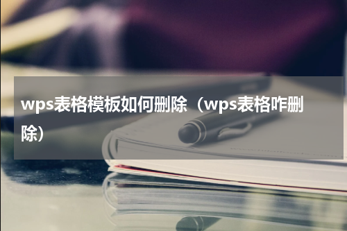 wps表格模板如何删除（wps表格咋删除）