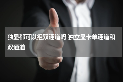 独显都可以组双通道吗 独立显卡单通道和双通道