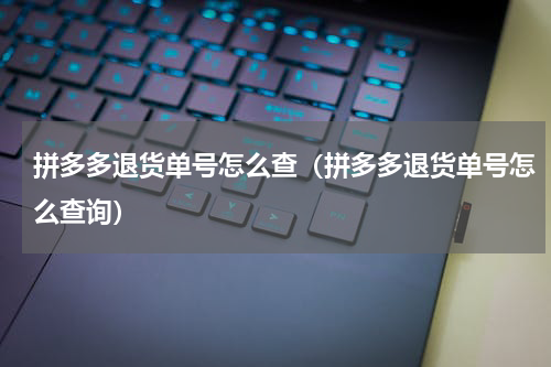拼多多退货单号怎么查（拼多多退货单号怎么查询）