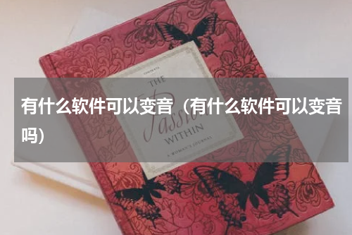 有什么软件可以变音（有什么软件可以变音吗）