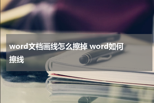 word文档画线怎么擦掉 word如何擦线