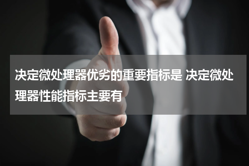 决定微处理器优劣的重要指标是 决定微处理器性能指标主要有