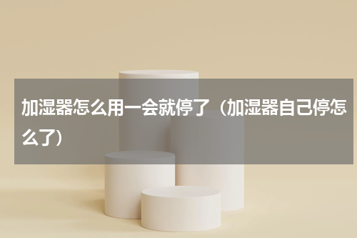 加湿器怎么用一会就停了（加湿器自己停怎么了）
