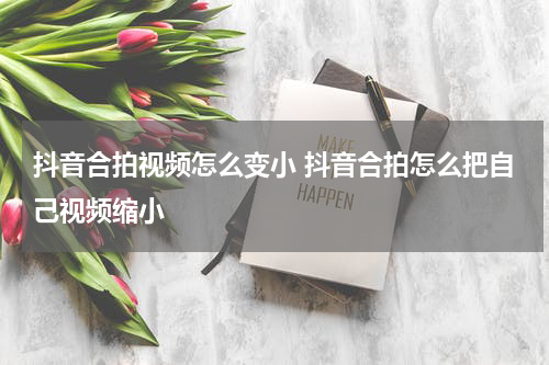抖音合拍视频怎么变小 抖音合拍怎么把自己视频缩小