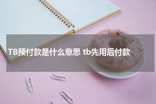 TB预付款是什么意思 tb先用后付款