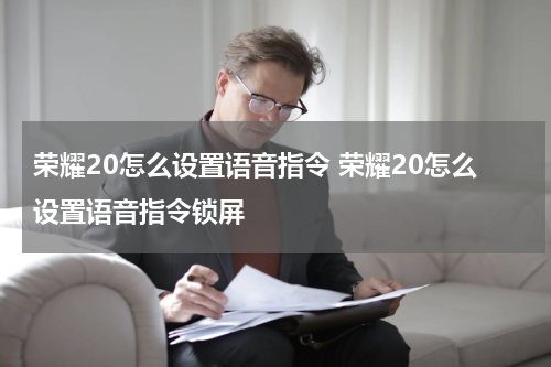 荣耀20怎么设置语音指令 荣耀20怎么设置语音指令锁屏