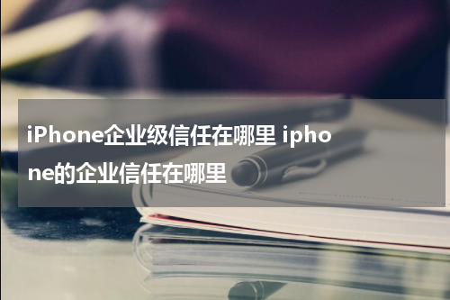 iPhone企业级信任在哪里 iphone的企业信任在哪里