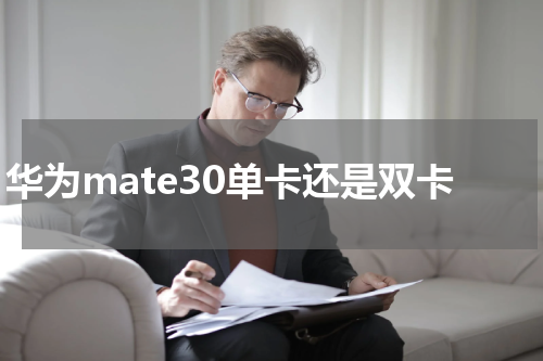 华为mate30单卡还是双卡