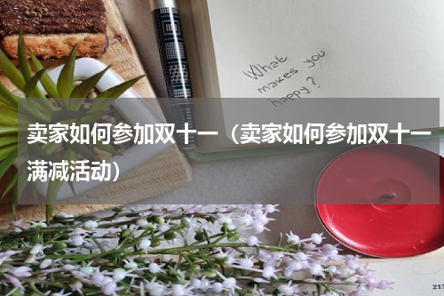卖家如何参加双十一（卖家如何参加双十一满减活动）