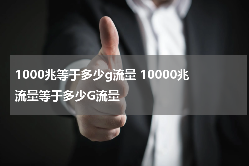 1000兆等于多少g流量 10000兆流量等于多少G流量