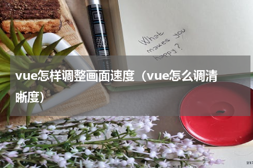 vue怎样调整画面速度（vue怎么调清晰度）