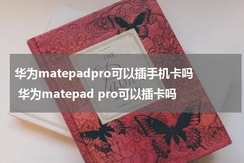华为matepadpro可以插手机卡吗 华为matepad pro可以插卡吗