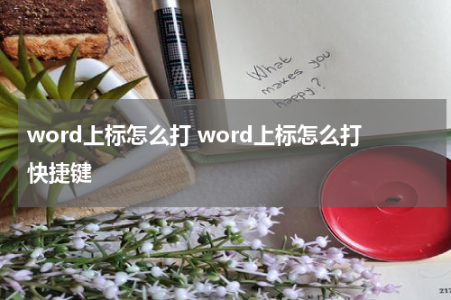 word上标怎么打 word上标怎么打快捷键