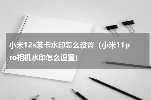 小米12s莱卡水印怎么设置（小米11pro相机水印怎么设置）