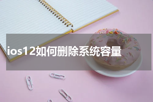 ios12如何删除系统容量