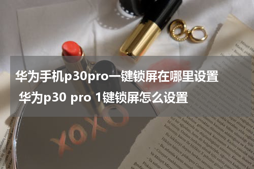 华为手机p30pro一键锁屏在哪里设置 华为p30 pro 1键锁屏怎么设置