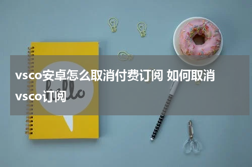 vsco安卓怎么取消付费订阅 如何取消vsco订阅