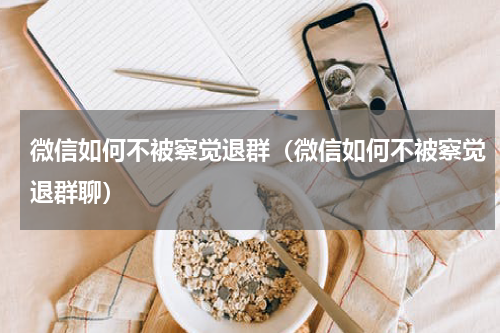 微信如何不被察觉退群（微信如何不被察觉退群聊）