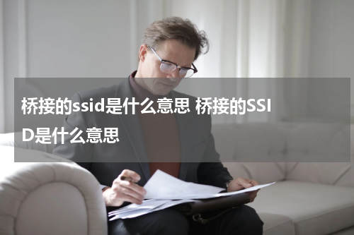 桥接的ssid是什么意思 桥接的SSID是什么意思