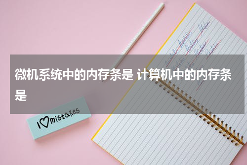微机系统中的内存条是 计算机中的内存条是
