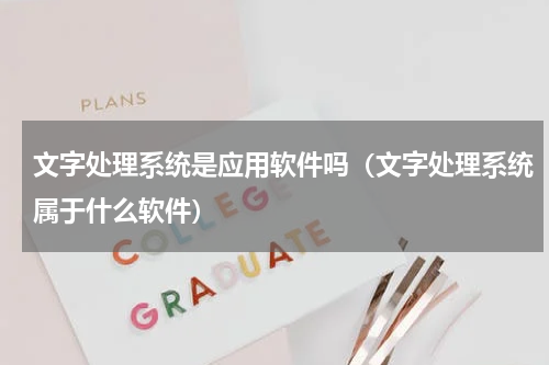 文字处理系统是应用软件吗（文字处理系统属于什么软件）