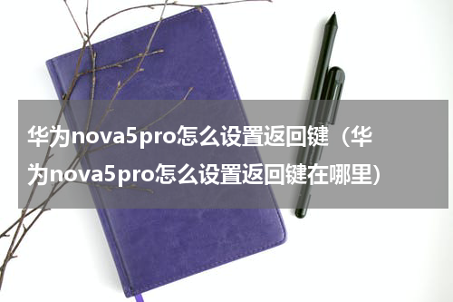 华为nova5pro怎么设置返回键（华为nova5pro怎么设置返回键在哪里）