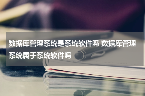 数据库管理系统是系统软件吗 数据库管理系统属于系统软件吗