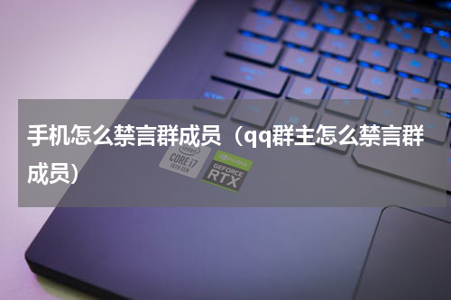 手机怎么禁言群成员（qq群主怎么禁言群成员）