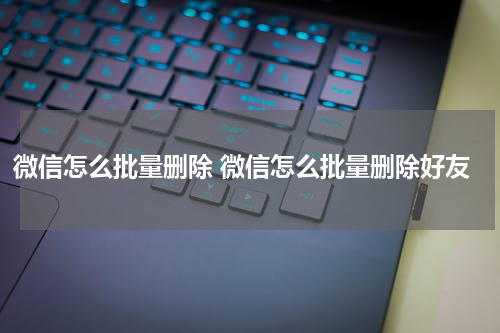 微信怎么批量删除 微信怎么批量删除好友