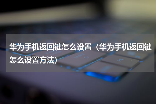 华为手机返回键怎么设置（华为手机返回键怎么设置方法）