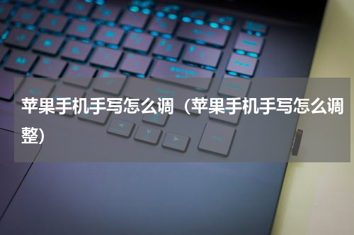苹果手机手写怎么调（苹果手机手写怎么调整）