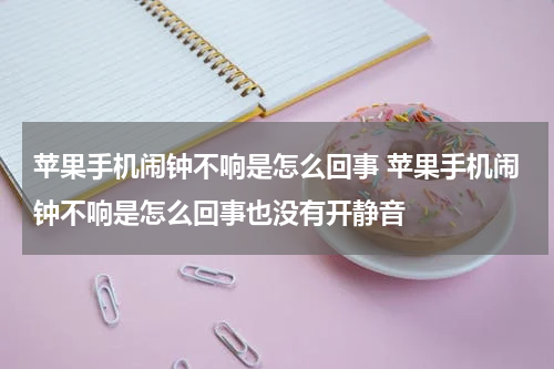 苹果手机闹钟不响是怎么回事 苹果手机闹钟不响是怎么回事也没有开静音