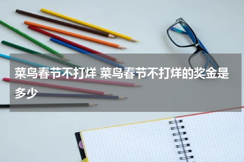 菜鸟春节不打烊 菜鸟春节不打烊的奖金是多少
