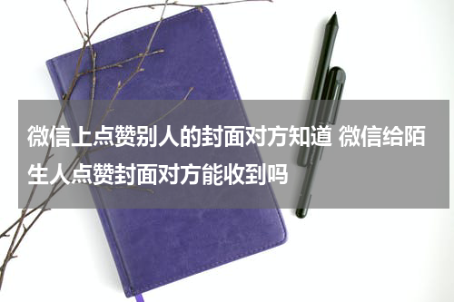 微信上点赞别人的封面对方知道 微信给陌生人点赞封面对方能收到吗