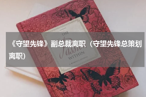 《守望先锋》副总裁离职（守望先锋总策划离职）