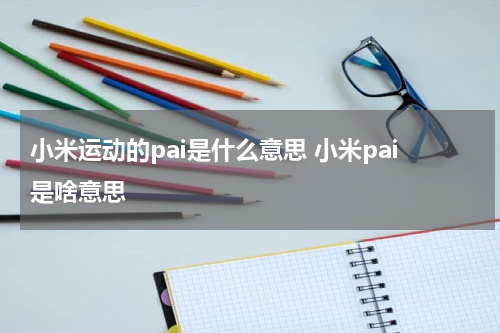 小米运动的pai是什么意思 小米pai是啥意思