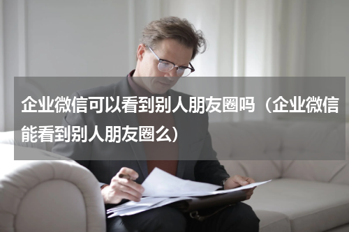 企业微信可以看到别人朋友圈吗（企业微信能看到别人朋友圈么）