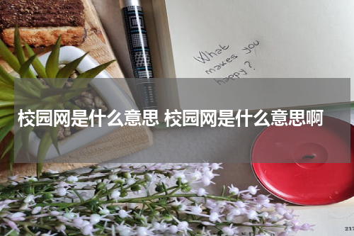 校园网是什么意思 校园网是什么意思啊