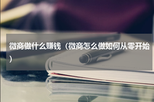 微商做什么赚钱（微商怎么做如何从零开始）