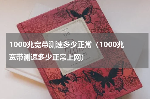 1000兆宽带测速多少正常（1000兆宽带测速多少正常上网）