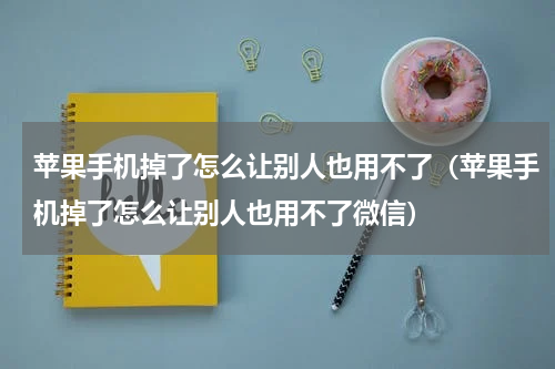 苹果手机掉了怎么让别人也用不了（苹果手机掉了怎么让别人也用不了微信）