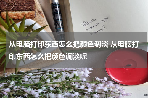从电脑打印东西怎么把颜色调淡 从电脑打印东西怎么把颜色调淡呢