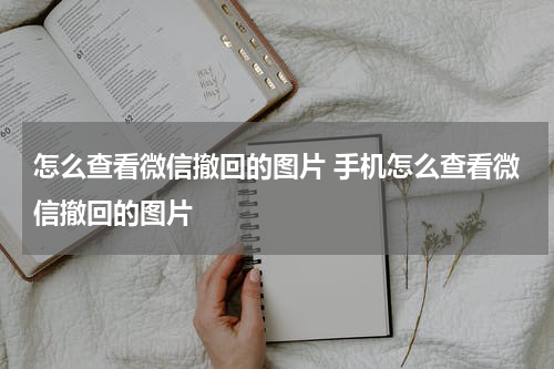 怎么查看微信撤回的图片 手机怎么查看微信撤回的图片