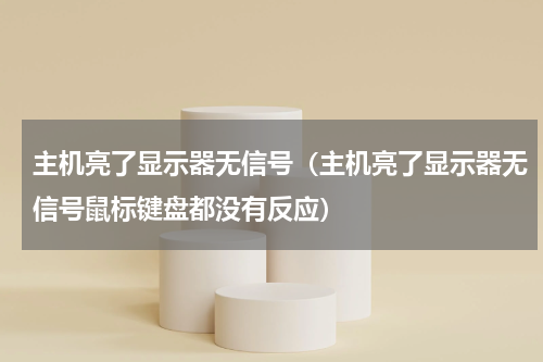 主机亮了显示器无信号（主机亮了显示器无信号鼠标键盘都没有反应）
